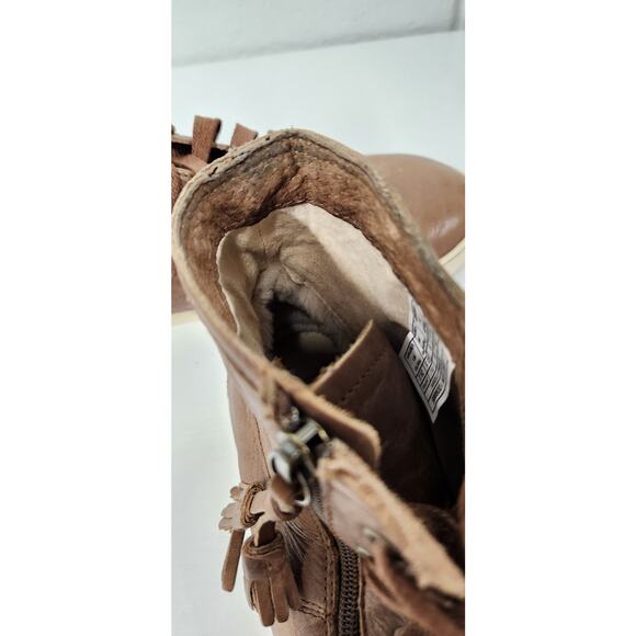 Ugg Blaney Women's Dark Chestnut Leather/Wool Mid Top Shoes, Size 9.5. 1009885 - Picture 5 of 9